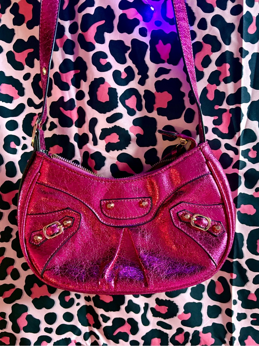 Metallic mcbling Y2K Women’s Shoulder Bag